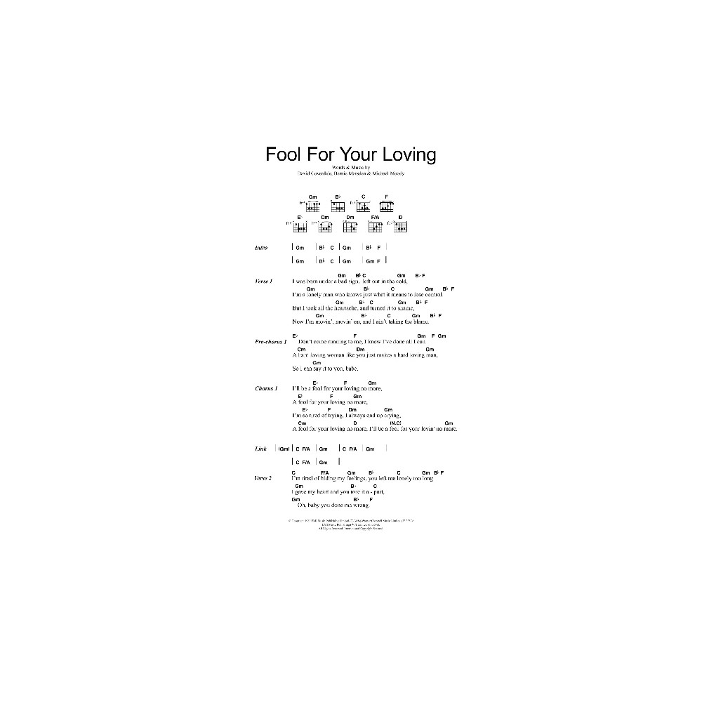 Fool For Your Loving