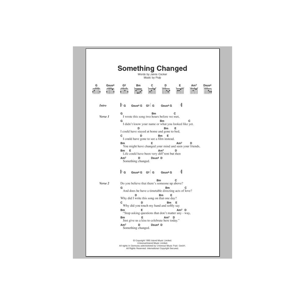Something Changed