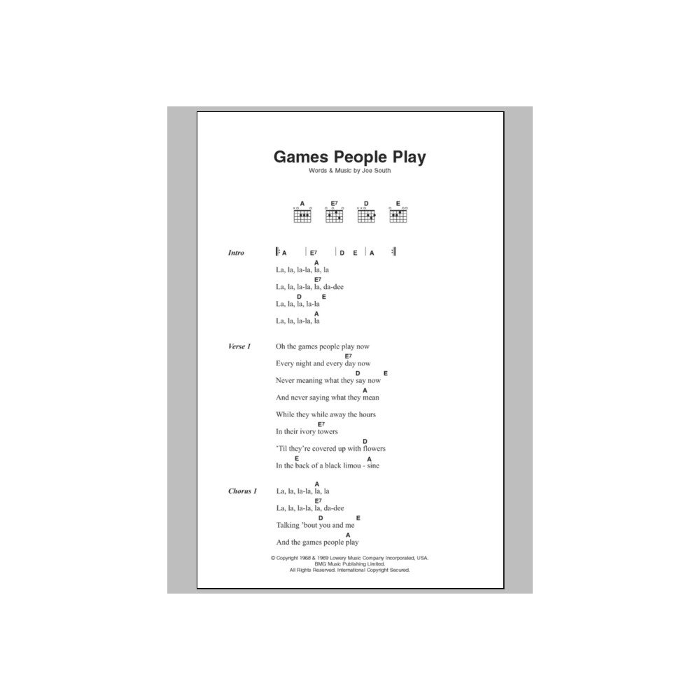 Games People Play