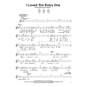 I Loved 'Em Every One