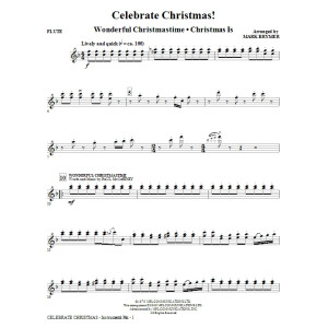 Celebrate Christmas! (Medley) - Flute