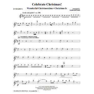 Celebrate Christmas! (Medley) - Bb Trumpet 1