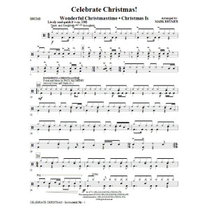 Celebrate Christmas! (Medley) - Drums