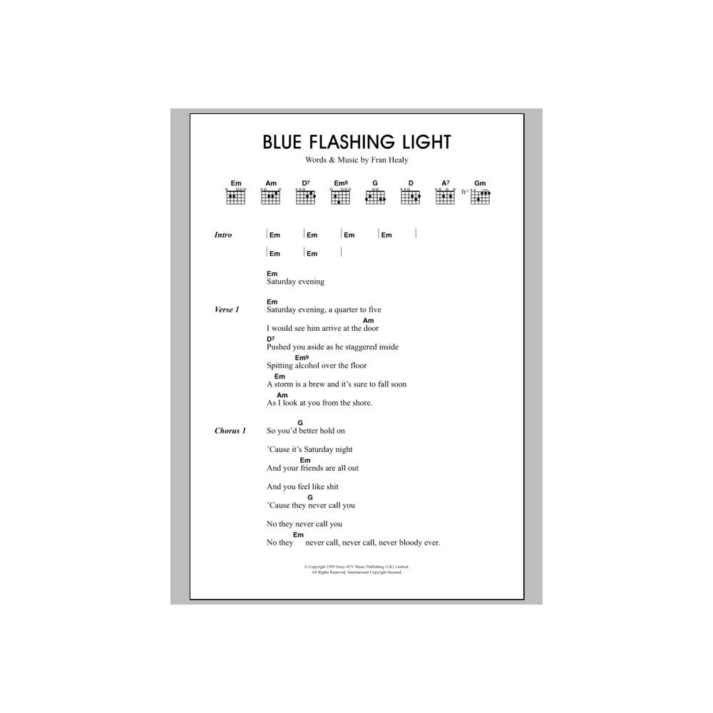 Blue Flashing Light