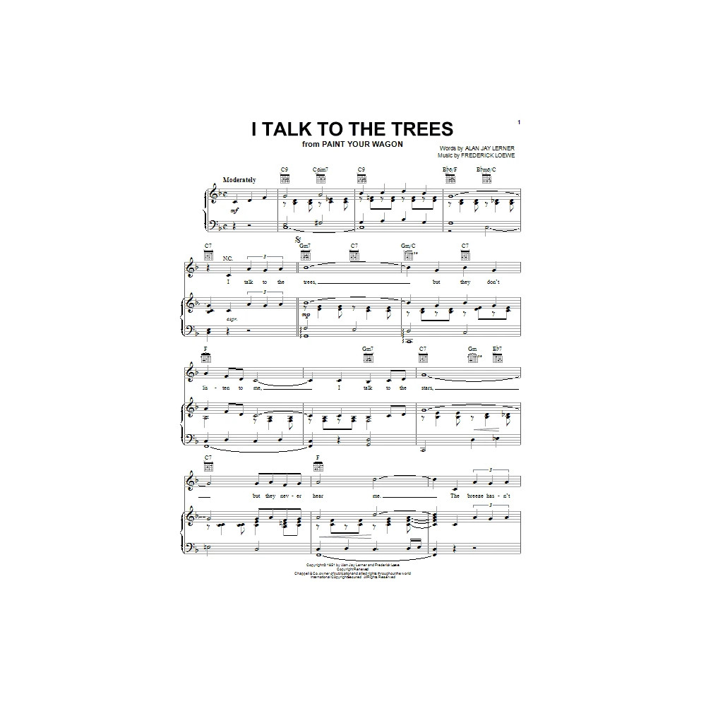 I Talk To The Trees