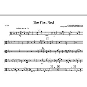 The First Noel - Viola