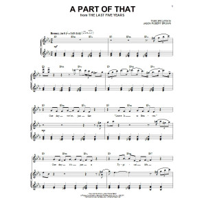 A Part Of That (from The Last 5 Years)