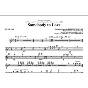 Somebody To Love (arr. Roger Emerson) - Tenor Sax