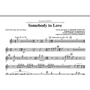 Somebody To Love (arr. Roger Emerson) - Alto Sax (sub. Tenor Sax)
