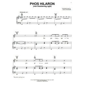 Phos Hilaron (Hail Gladdening Light)