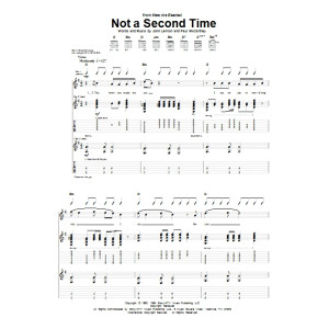 Not A Second Time