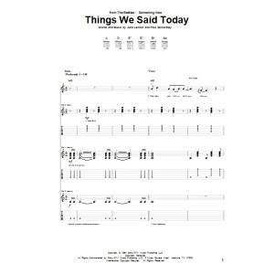 Things We Said Today
