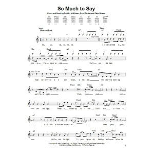 So Much To Say