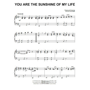 You Are The Sunshine Of My Life