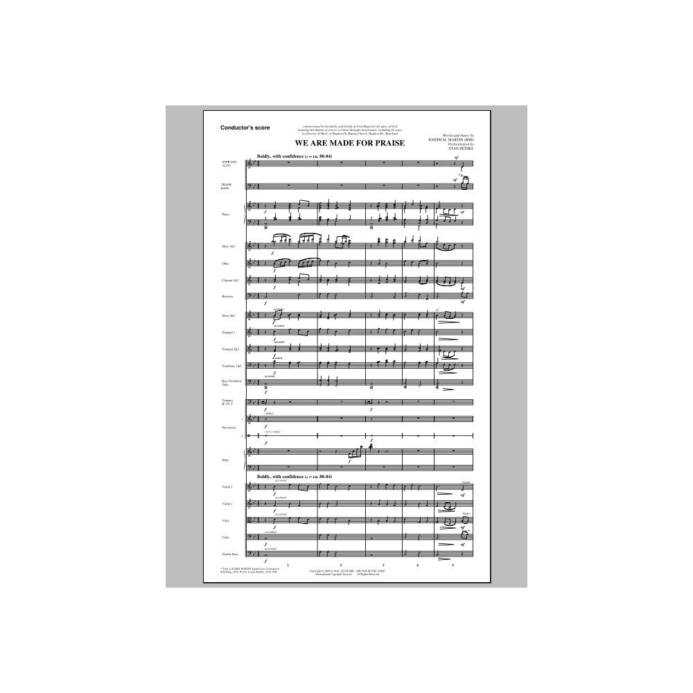 We Are Made For Praise - Full Score