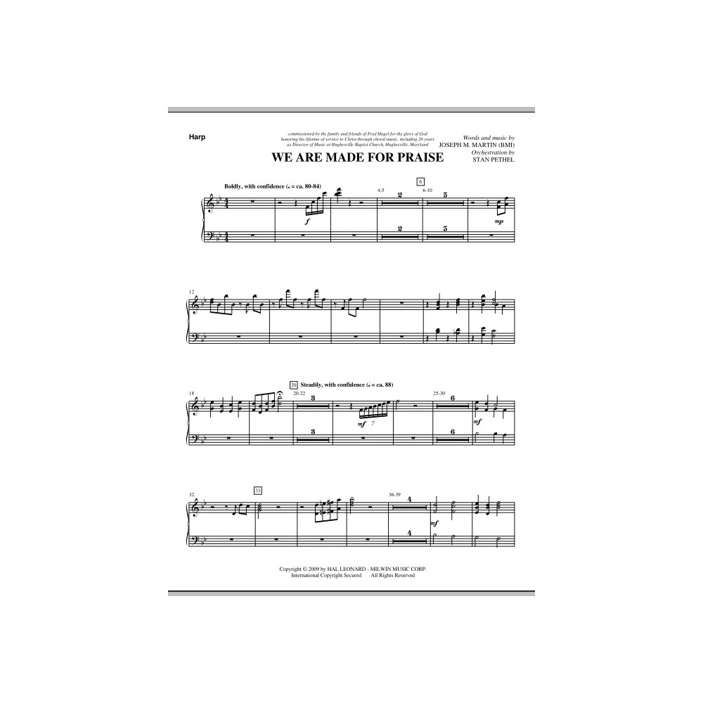 We Are Made For Praise - Harp