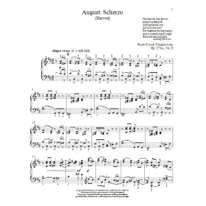 August: Scherzo (Ernte)