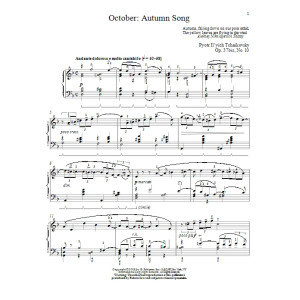 Oktober: Herbstlied