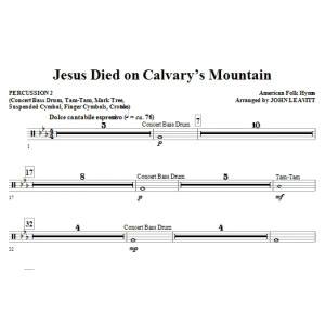 Jesus Died On Calvary''s Mountain - Percussion 2