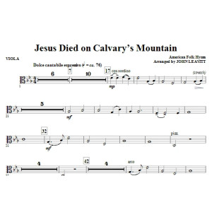 Jesus Died On Calvary''s Mountain - Viola