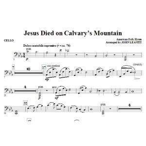 Jesus Died On Calvary''s Mountain - Cello