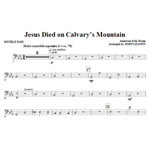 Jesus Died On Calvary's Mountain - Double Bass