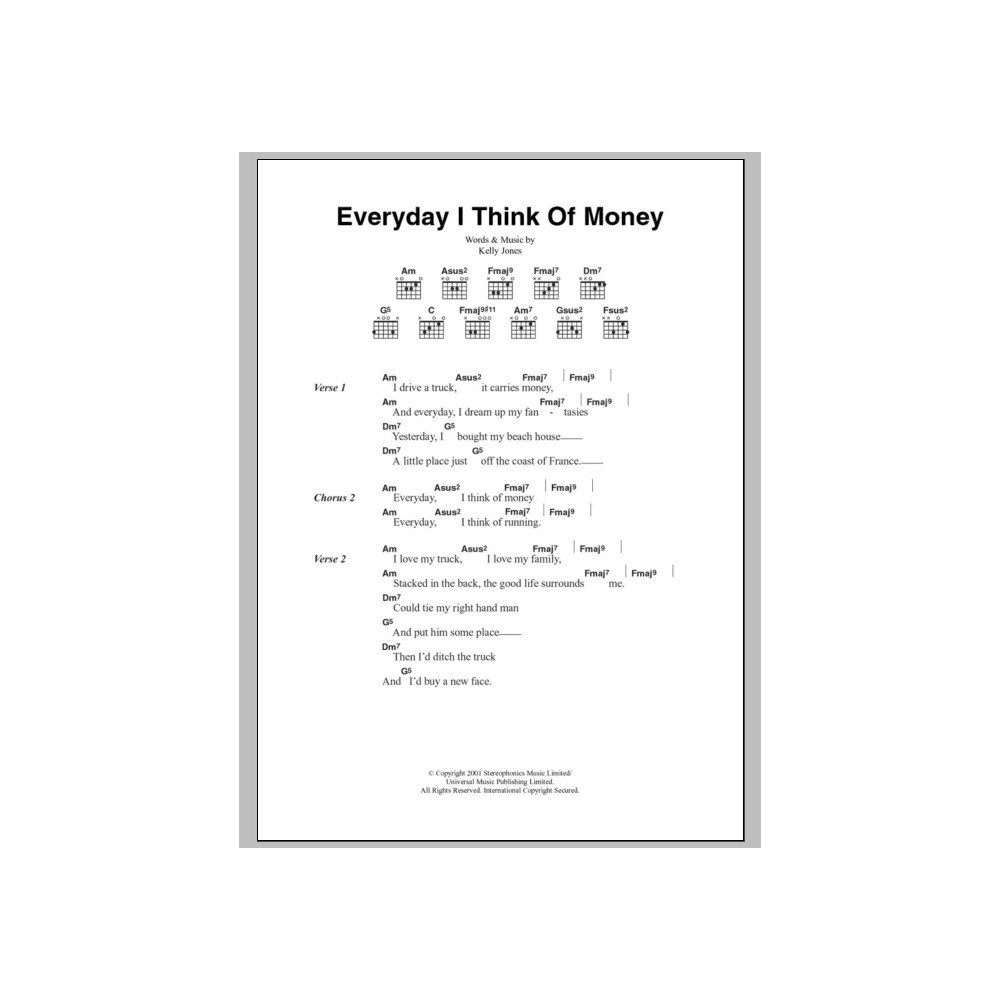 Everyday I Think Of Money