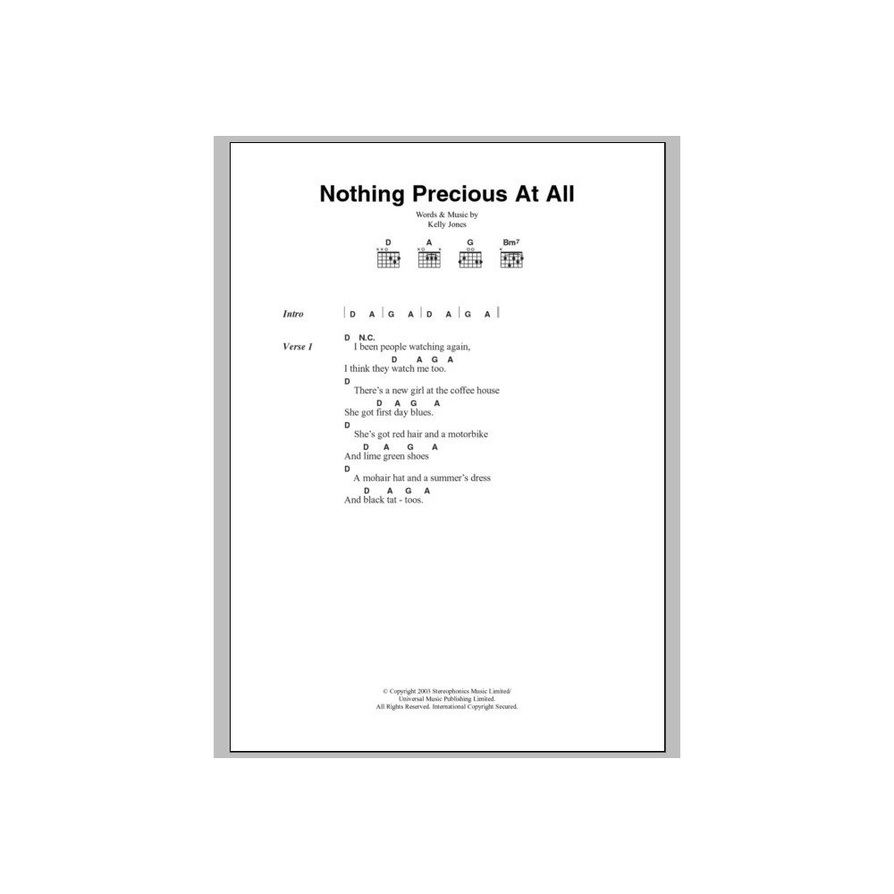 Nothing Precious At All
