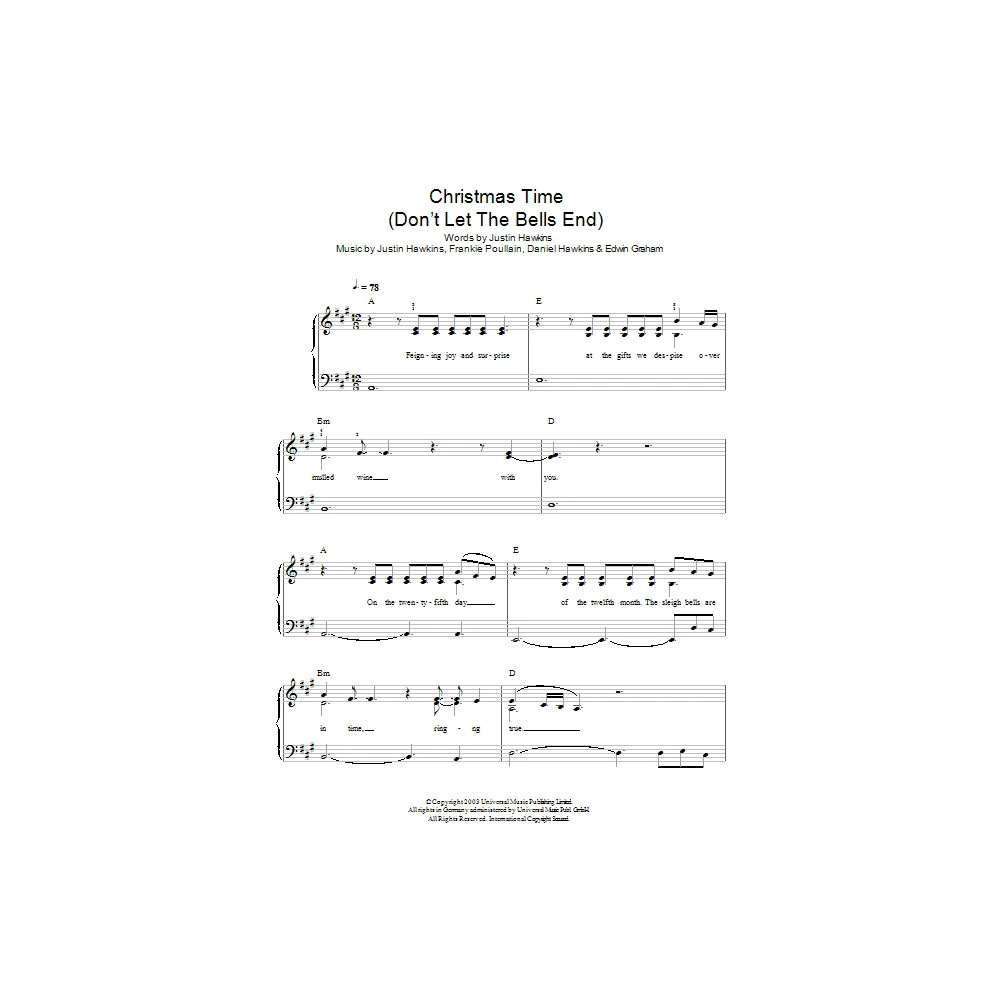 Christmas Time (Don't Let The Bells End)