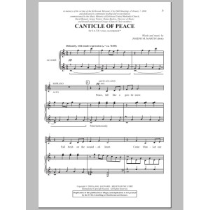 Canticle Of Peace