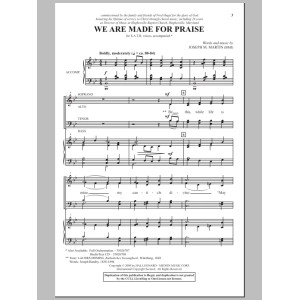 We Are Made For Praise