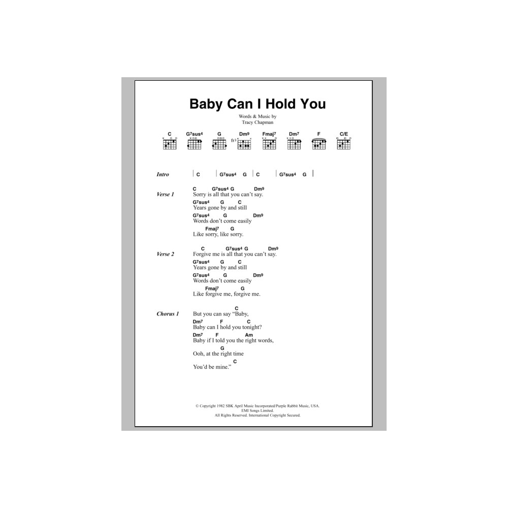Baby Can I Hold You