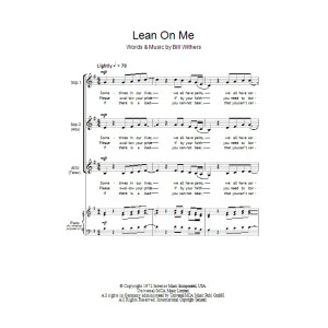Lean On Me (arr. Barrie Carson Turner)