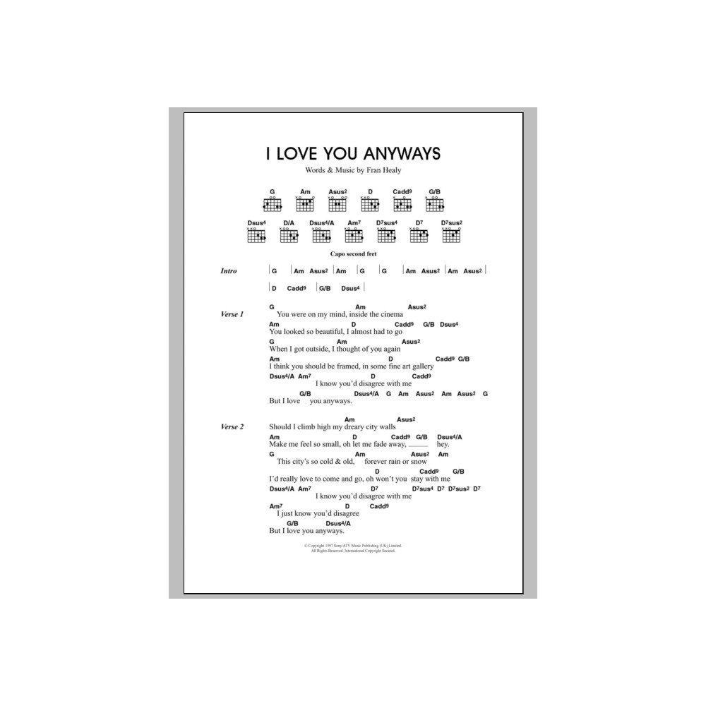 I Love You Anyways