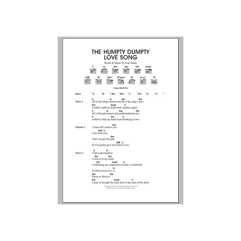 The Humpty Dumpty Love Song