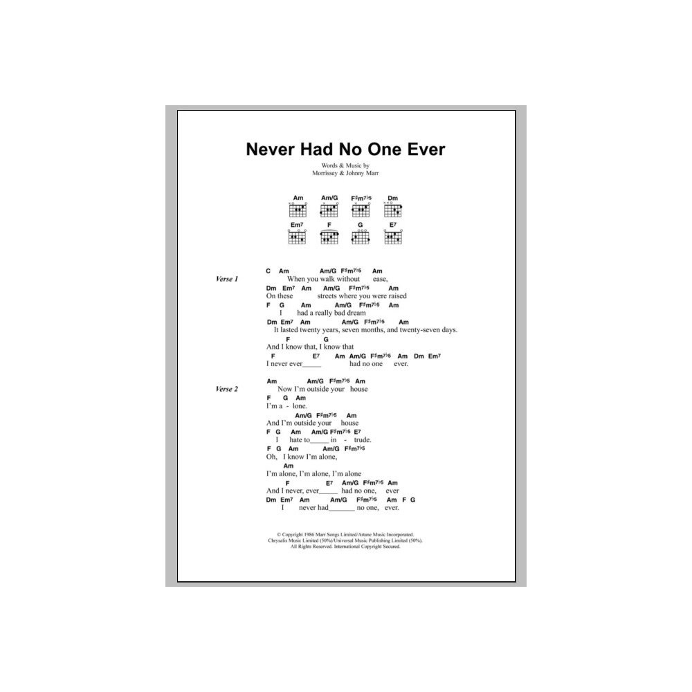 Never Had No One Ever
