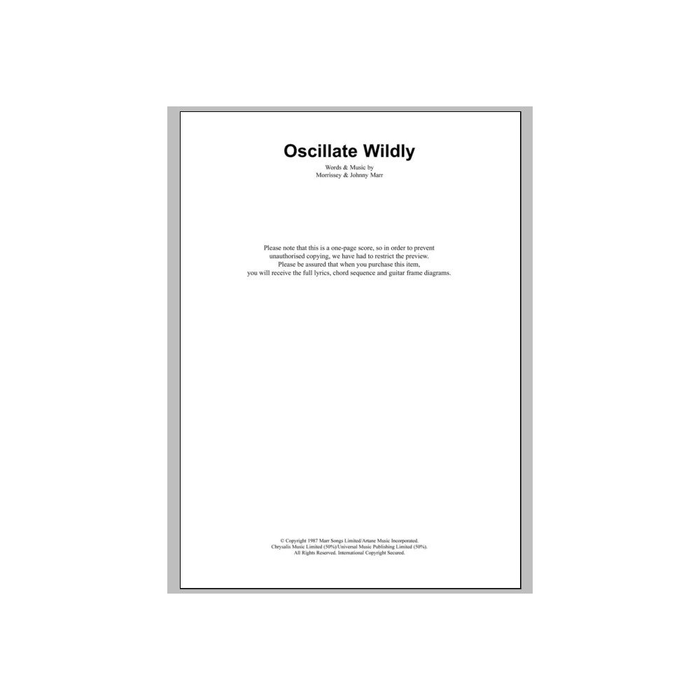 Oscillate Wildly