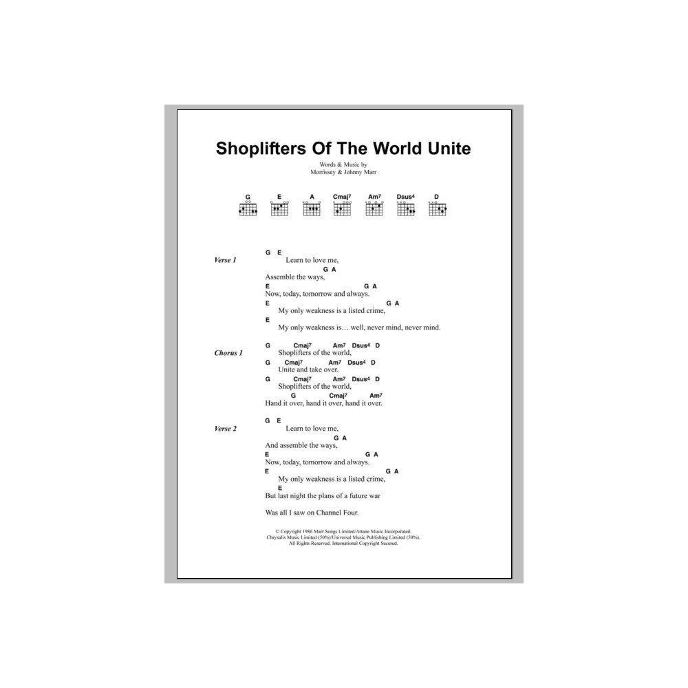Shoplifters Of The World Unite