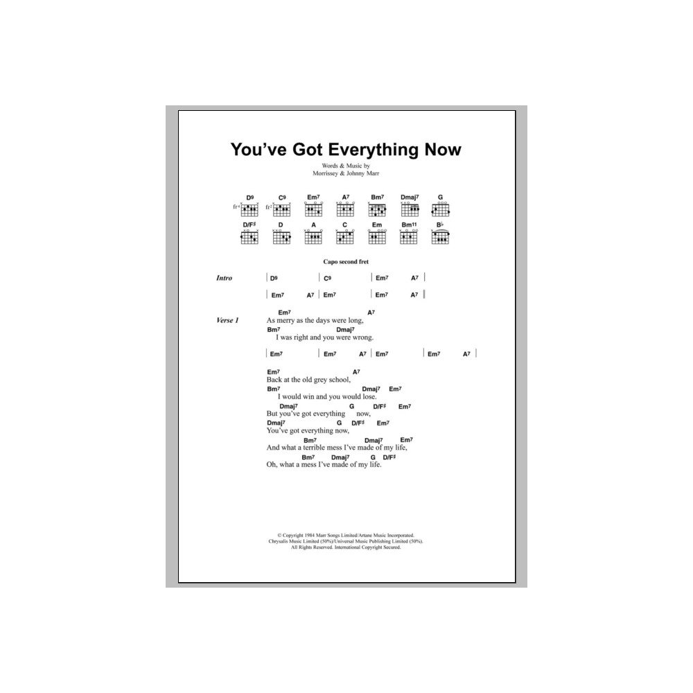 You've Got Everything Now