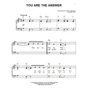 You Are The Answer