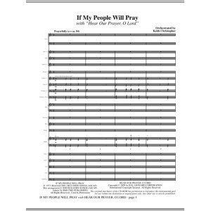 If My People Will Pray (with Hear Our Prayer, O Lord) - Full Score
