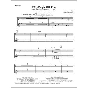 If My People Will Pray (with Hear Our Prayer, O Lord) - Percussion