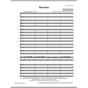 Hosanna - Full Score