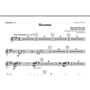 Hosanna - Clarinet 1 & 2