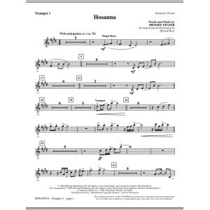Hosanna - Trumpet 1