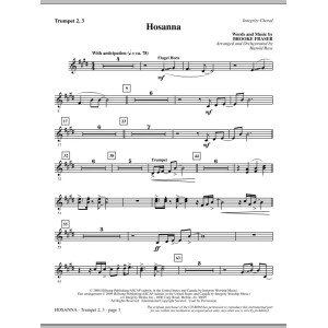 Hosanna - Trumpet 2 & 3