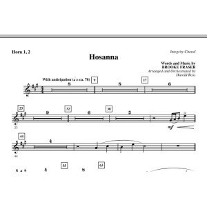 Hosanna - Horn 1 & 2