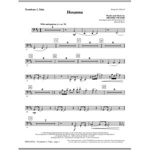 Hosanna - Trombone 3/Tuba