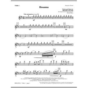 Hosanna - Violin 1