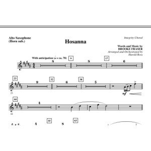Hosanna - Alt-Saxophon (Sub. Horn)